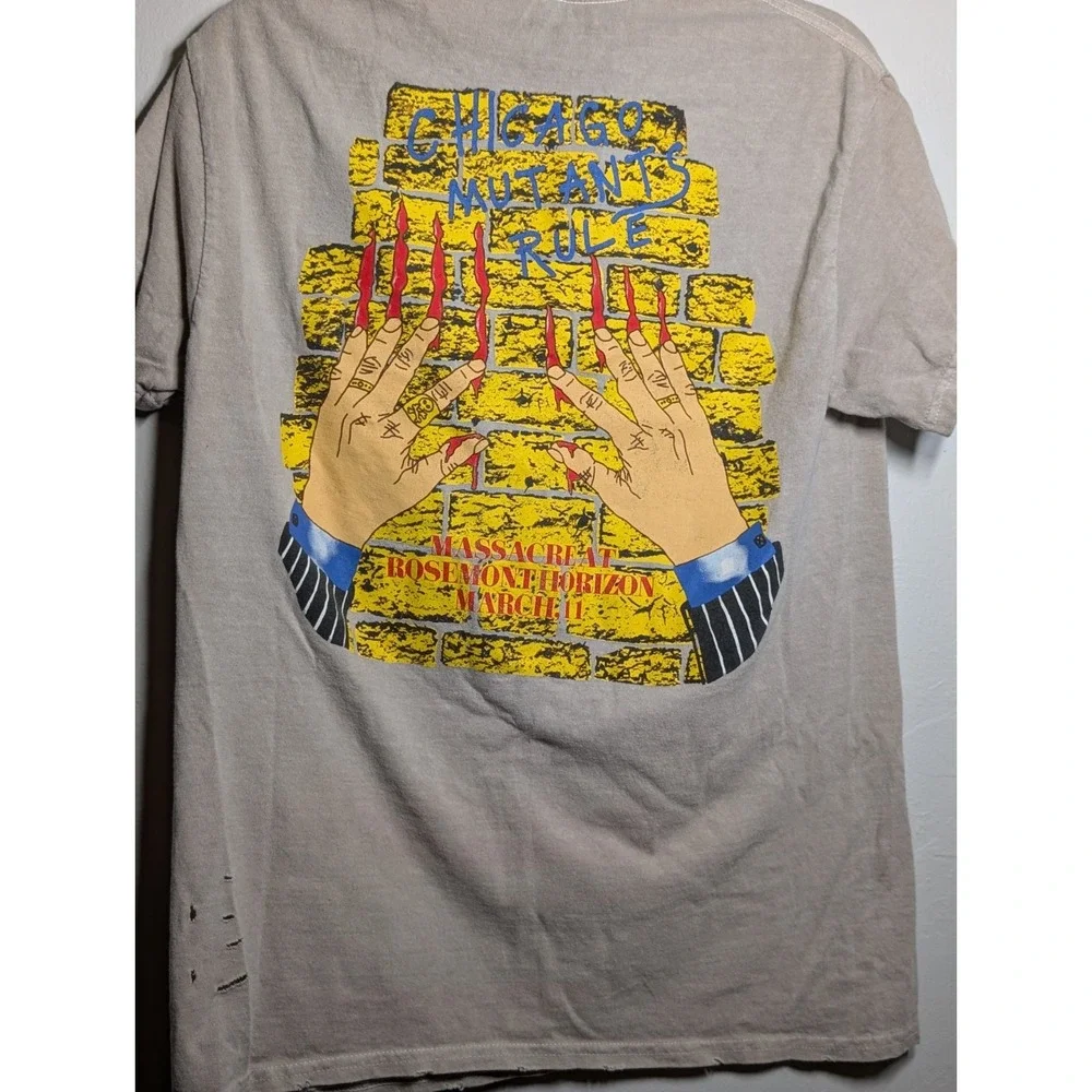 Iron Maiden‎ Chicago Mutants Distressed Short Sleeve - Sand Medium